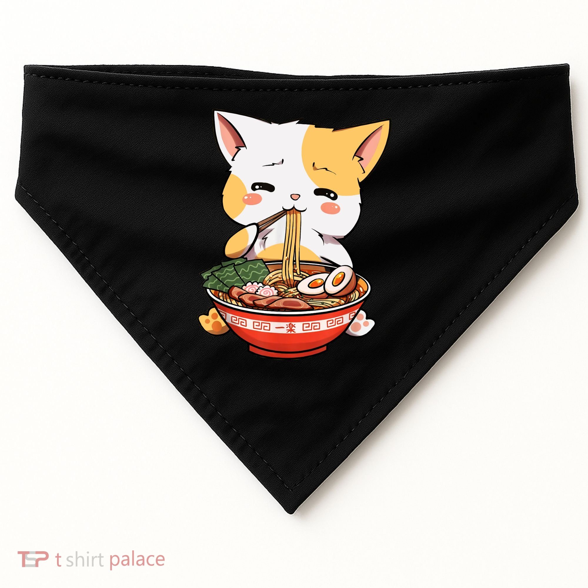 Ramen Cat USA-Made Doggie Bandana
