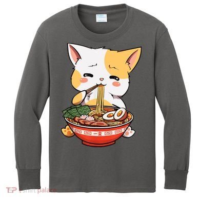 Ramen Cat Kids Long Sleeve Shirt