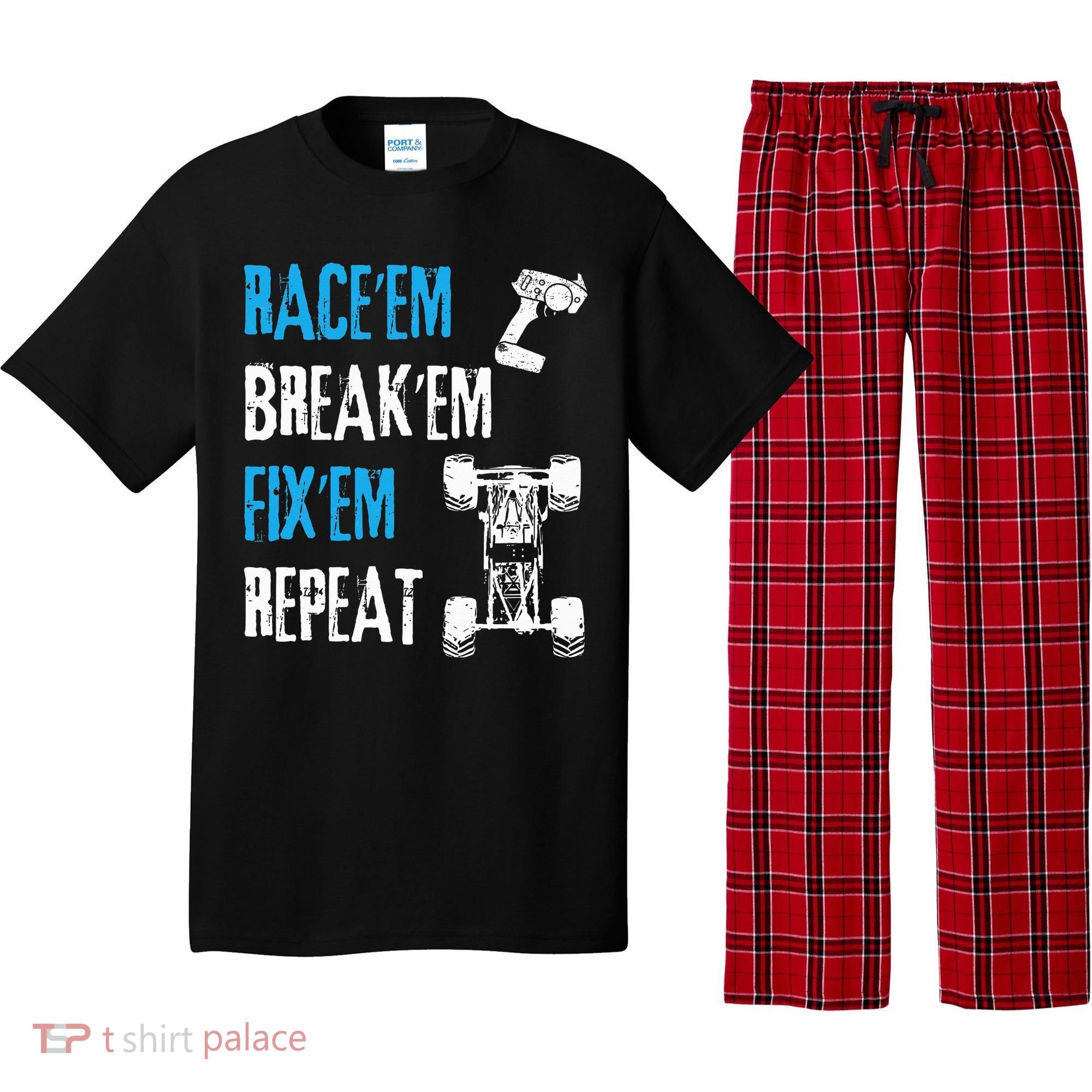 Rc Car Remote Control Racing Pajama Set