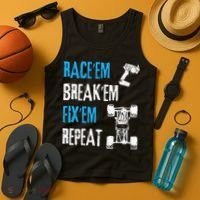 Rc Car Remote Control Racing Tank Top thumb 4