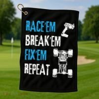 Rc Car Remote Control Racing Golf Towel thumb 1