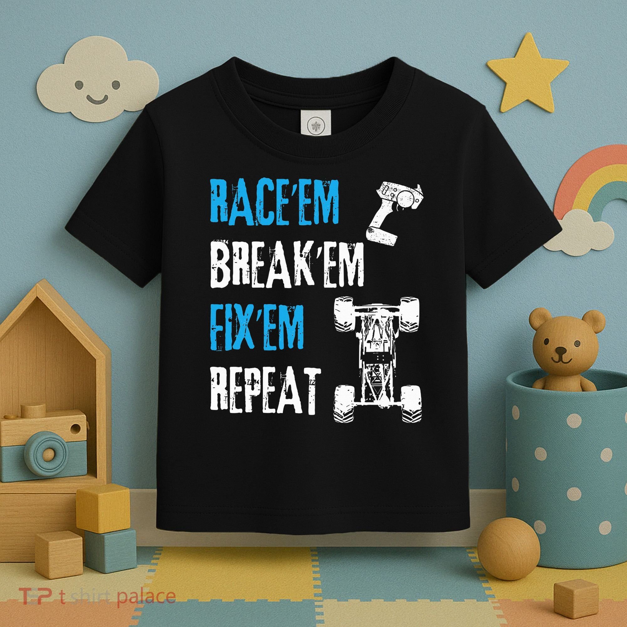 Rc Car Remote Control Racing Toddler T-Shirt