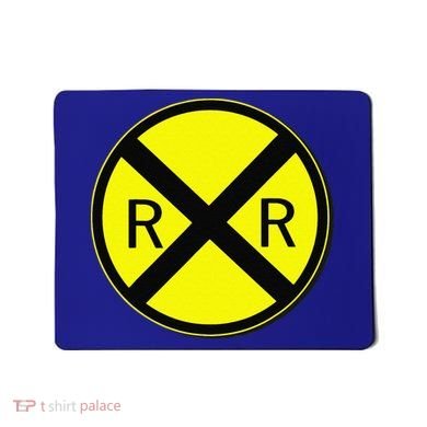 Railroad Crossing Sign Simple Easy Halloween Costume Mousepad