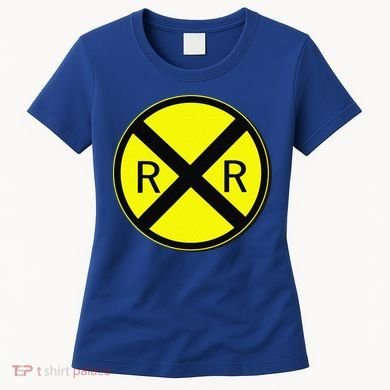Railroad Crossing Sign Simple Easy Halloween Costume Women's T-Shirt