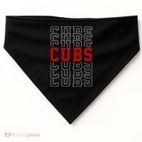 Retro Cubs Sports Fan USA-Made Doggie Bandana thumb 0