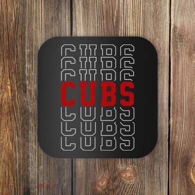 Retro Cubs Sports Fan Coaster