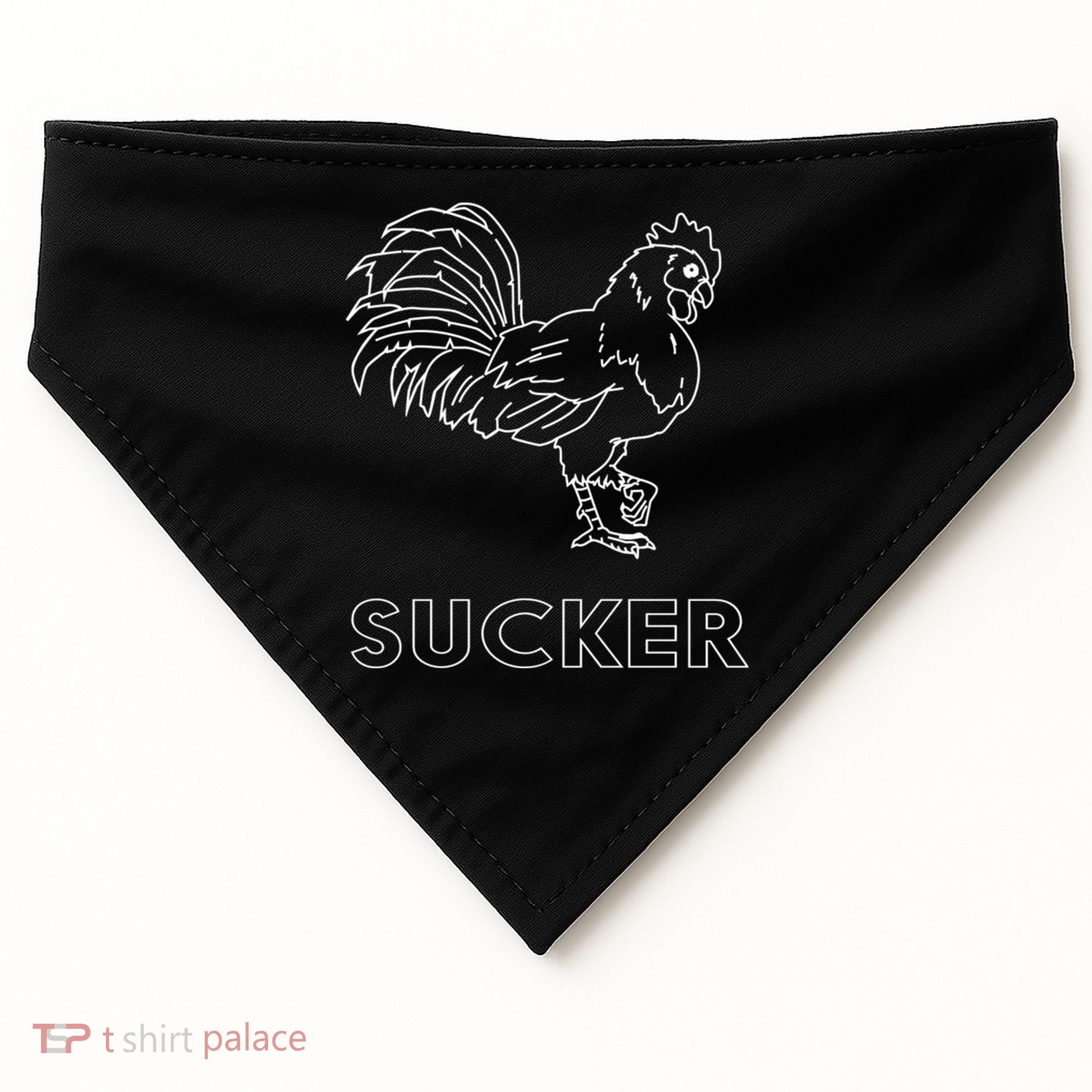 Rooster Cock Sucker USA-Made Doggie Bandana