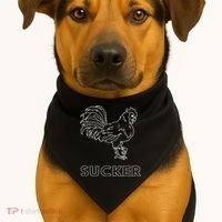 Rooster Cock Sucker USA-Made Doggie Bandana thumb 1