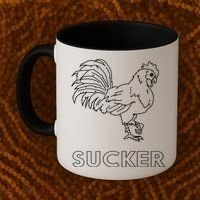 Rooster Cock Sucker Coffee Mug thumb 2