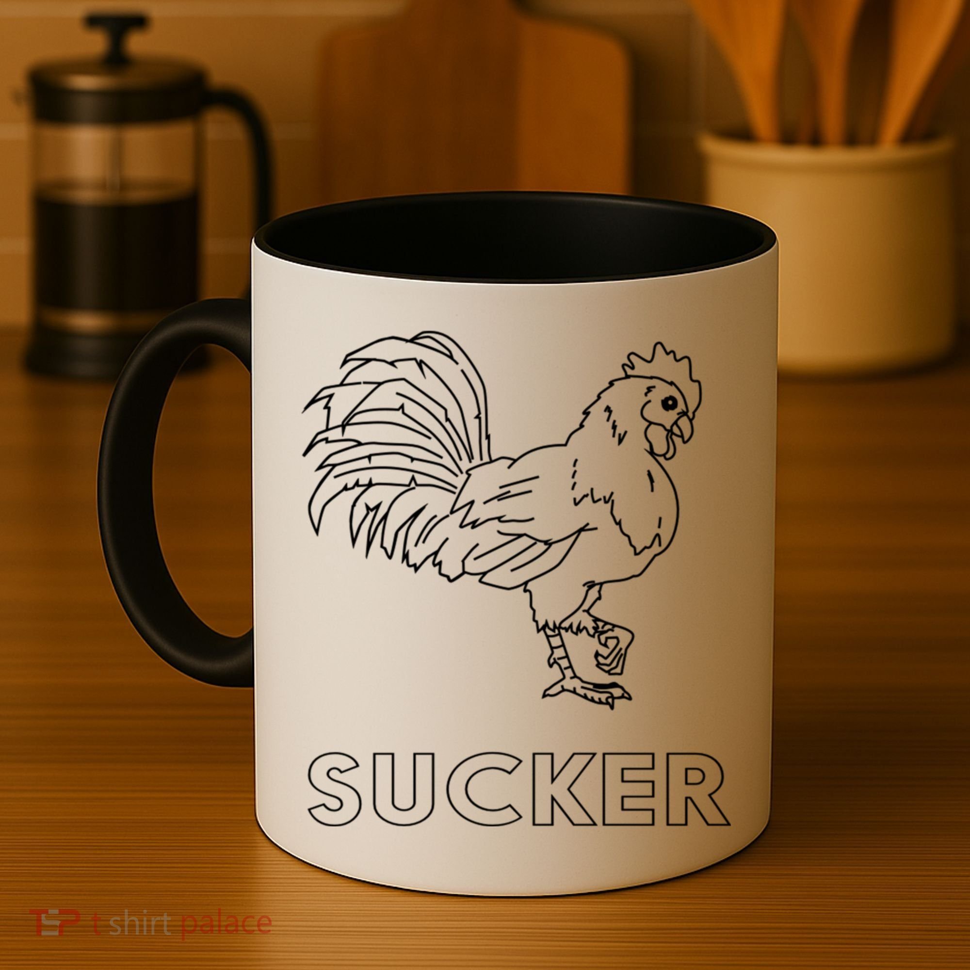 Rooster Cock Sucker Coffee Mug