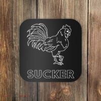 Rooster Cock Sucker Coaster thumb 0