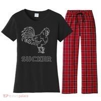 Rooster Cock Sucker Women's Flannel Pajama Set thumb 0