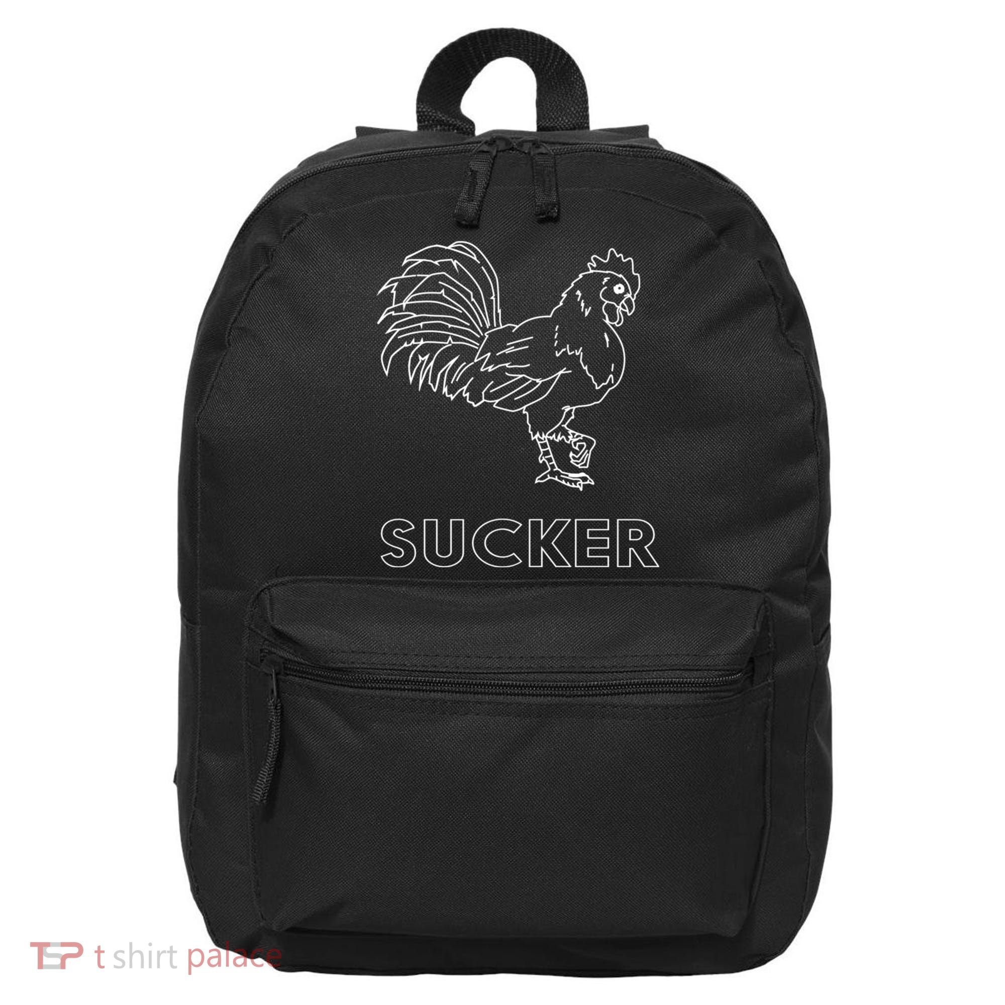 Rooster Cock Sucker 16 in Basic Backpack