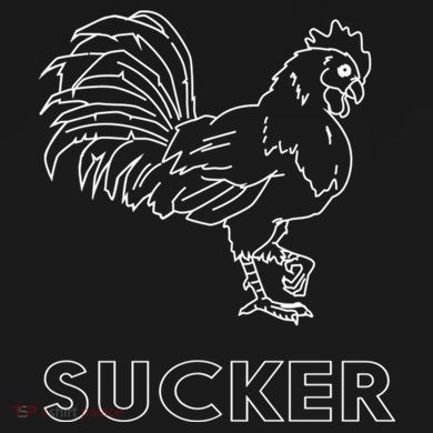 Rooster Cock Sucker 16 in Basic Backpack