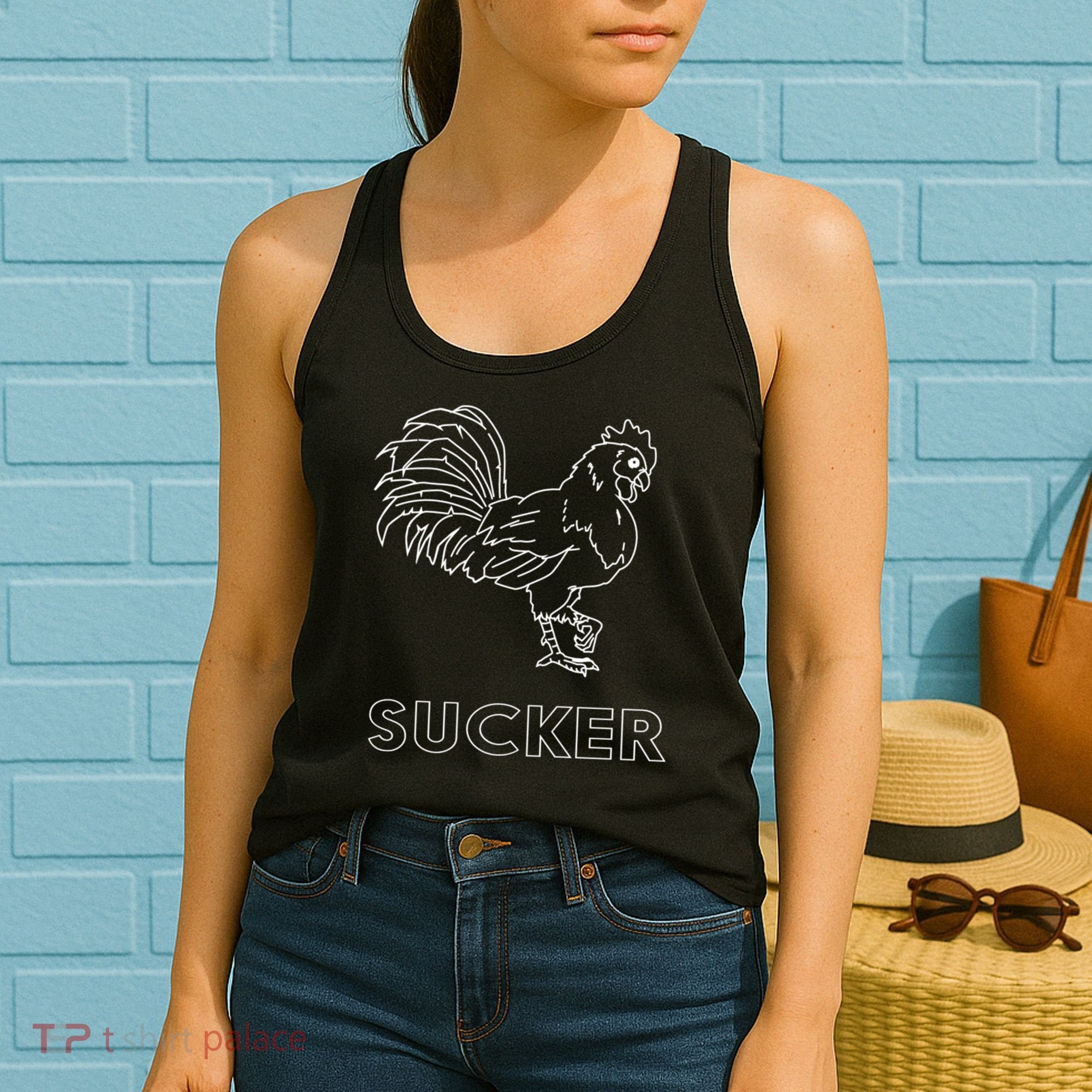 Rooster Cock Sucker Women's Tank Top