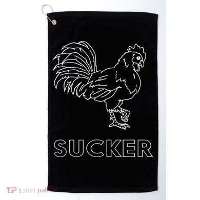 Rooster Cock Sucker Golf Towel
