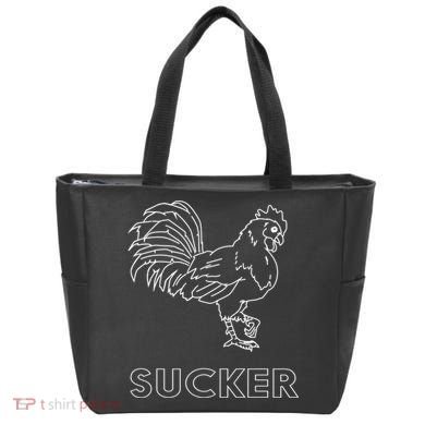 Rooster Cock Sucker Tote Bag