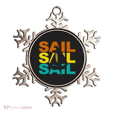 Retro Colorful Sail Sailing Boat Hobby Ornament