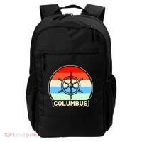 Retro Columbus Ship Wheel Backpack thumb 0