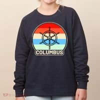 Retro Columbus Ship Wheel Women's Sweatshirt thumb 0
