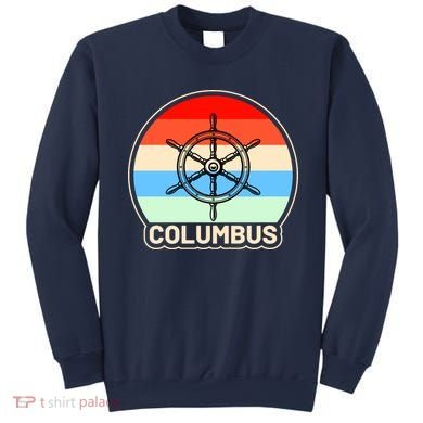 Retro Columbus Ship Wheel Sweatshirt