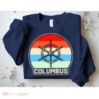 Retro Columbus Ship Wheel Sweatshirt thumb 2