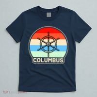 Retro Columbus Ship Wheel T-Shirt thumb 5