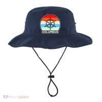 Retro Columbus Ship Wheel Bucket Hat thumb 0