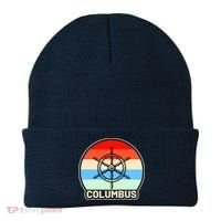Retro Columbus Ship Wheel Beanie thumb 0