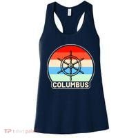 Retro Columbus Ship Wheel Women's Tank Top thumb 0