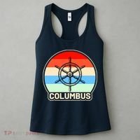 Retro Columbus Ship Wheel Women's Tank Top thumb 3