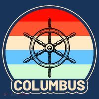 Retro Columbus Ship Wheel Women's Tank Top thumb 5