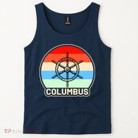 Retro Columbus Ship Wheel Tank Top thumb 2