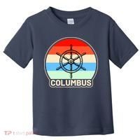 Retro Columbus Ship Wheel Toddler T-Shirt thumb 0