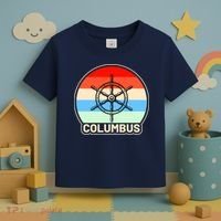 Retro Columbus Ship Wheel Toddler T-Shirt thumb 3
