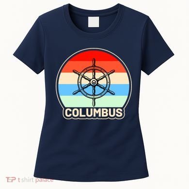 Retro Columbus Ship Wheel Women's T-Shirt