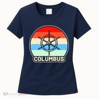 Retro Columbus Ship Wheel Women's T-Shirt thumb 0