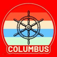 Retro Columbus Ship Wheel Santa Hat thumb 1