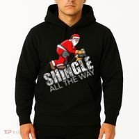 Roofing Christmas Shingle All the Way Quote Roofer Gift Idea Hoodie thumb 2