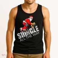Roofing Christmas Shingle All the Way Quote Roofer Gift Idea Tank Top thumb 3