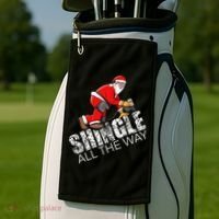 Roofing Christmas Shingle All the Way Quote Roofer Gift Idea Golf Towel thumb 2