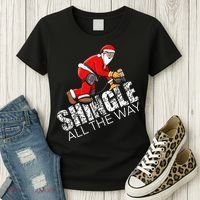 Roofing Christmas Shingle All the Way Quote Roofer Gift Idea Women's T-Shirt thumb 3