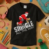 Roofing Christmas Shingle All the Way Quote Roofer Gift Idea Kids T-Shirt thumb 3