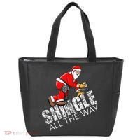 Roofing Christmas Shingle All the Way Quote Roofer Gift Idea Tote Bag thumb 0