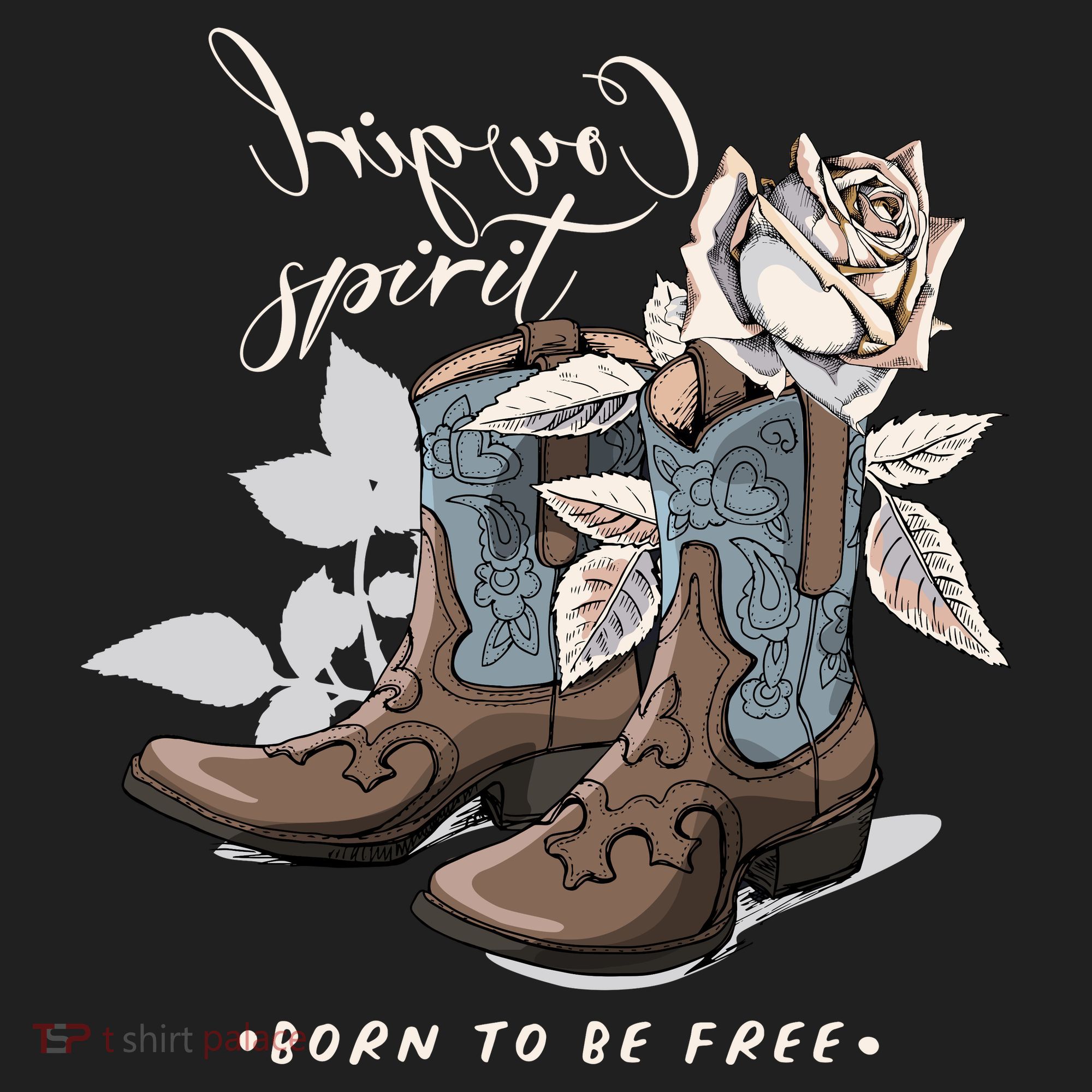 Reverse Cowgirl Spirit Born To Be Free Boots Tumbler
