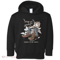 Reverse Cowgirl Spirit Born To Be Free Boots Toddler Hoodie thumb 0
