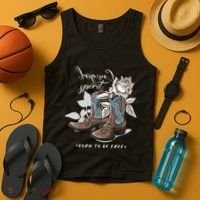 Reverse Cowgirl Spirit Born To Be Free Boots Tank Top thumb 4