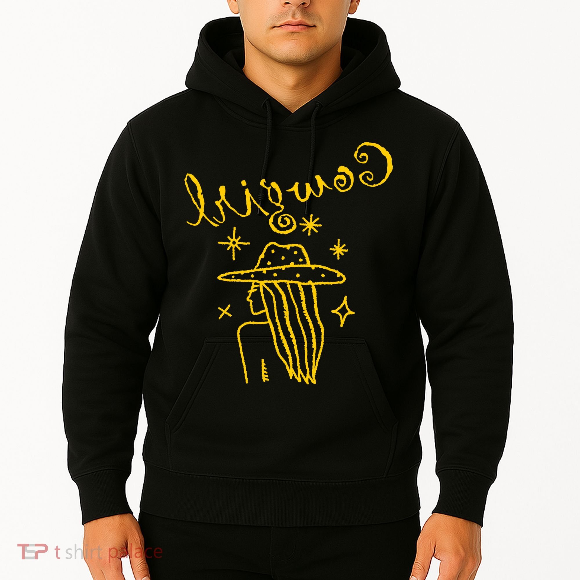 Reverse Cowgirl Script Stars Logo Hoodie