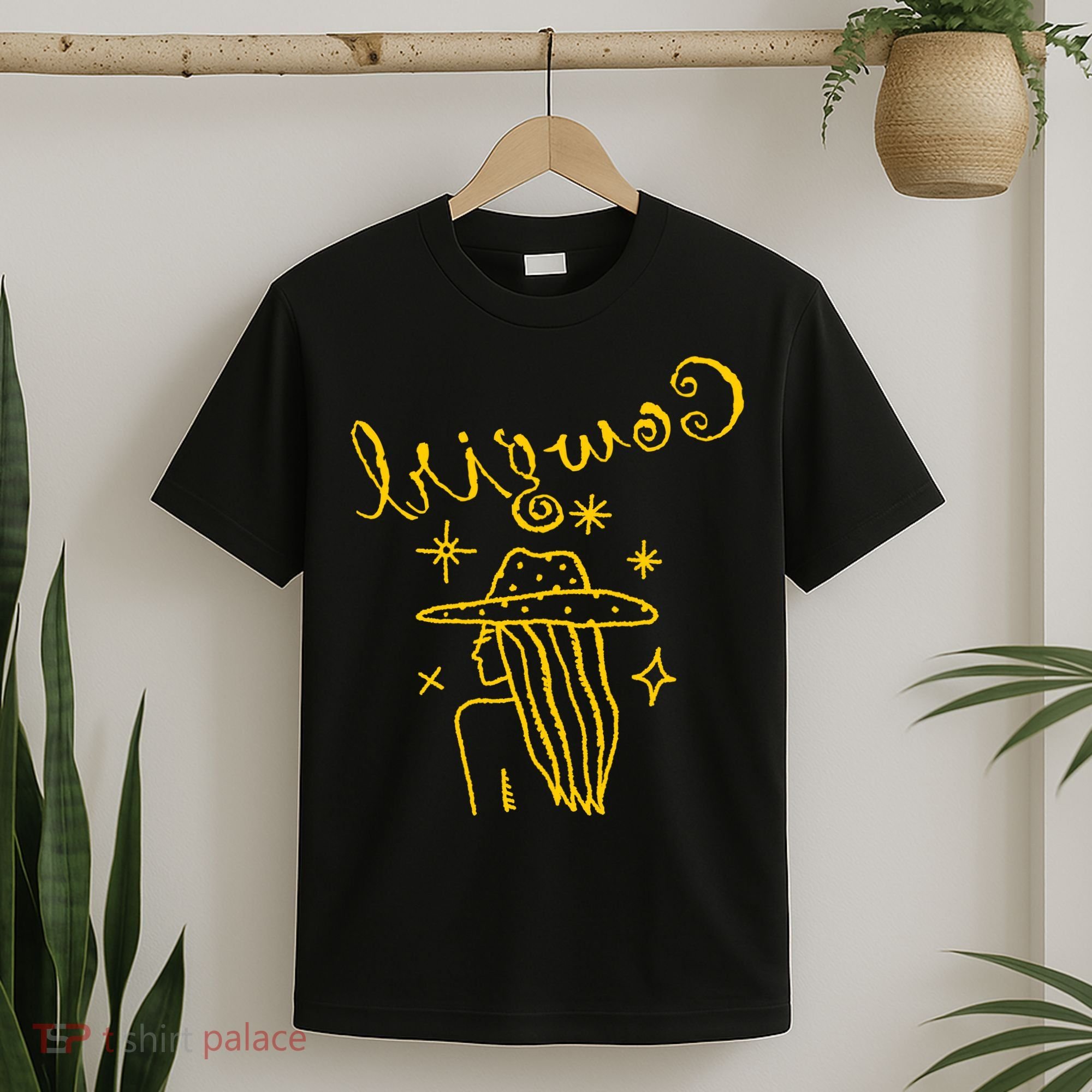 Reverse Cowgirl Script Stars Logo T-Shirt