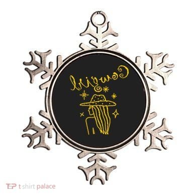 Reverse Cowgirl Script Stars Logo Ornament